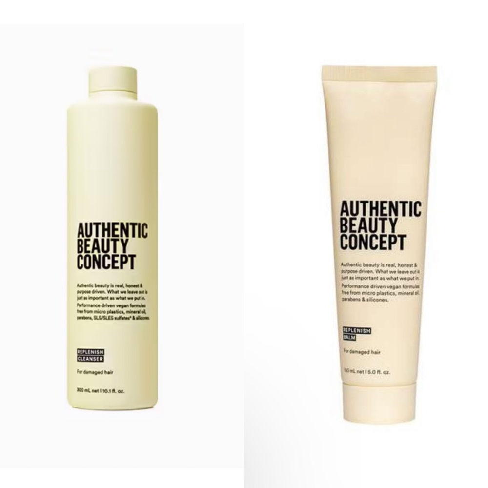Authentic Beauty Concept Replenish Balm and replenish cleanser full size…